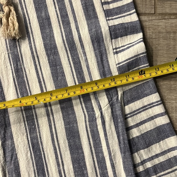 For the Republic blue/white striped wide leg pants. - Picture 9 of 10